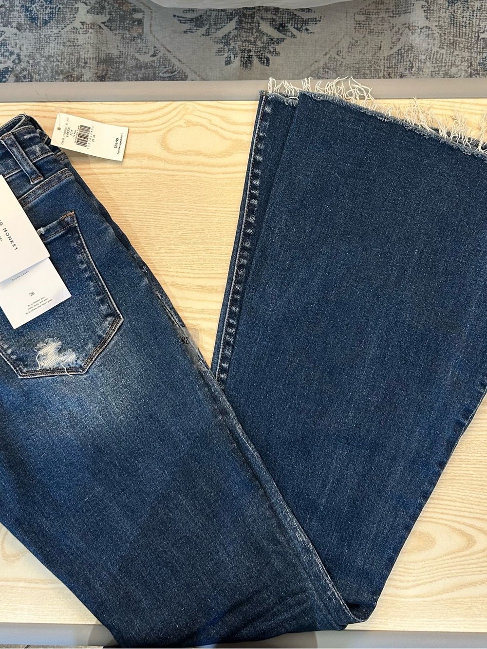 Flying Monkey Blue Wide Leg Jeans